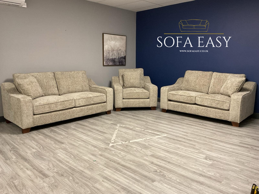 New - Nebraska 3+2 Sofa Set in Dark Beige